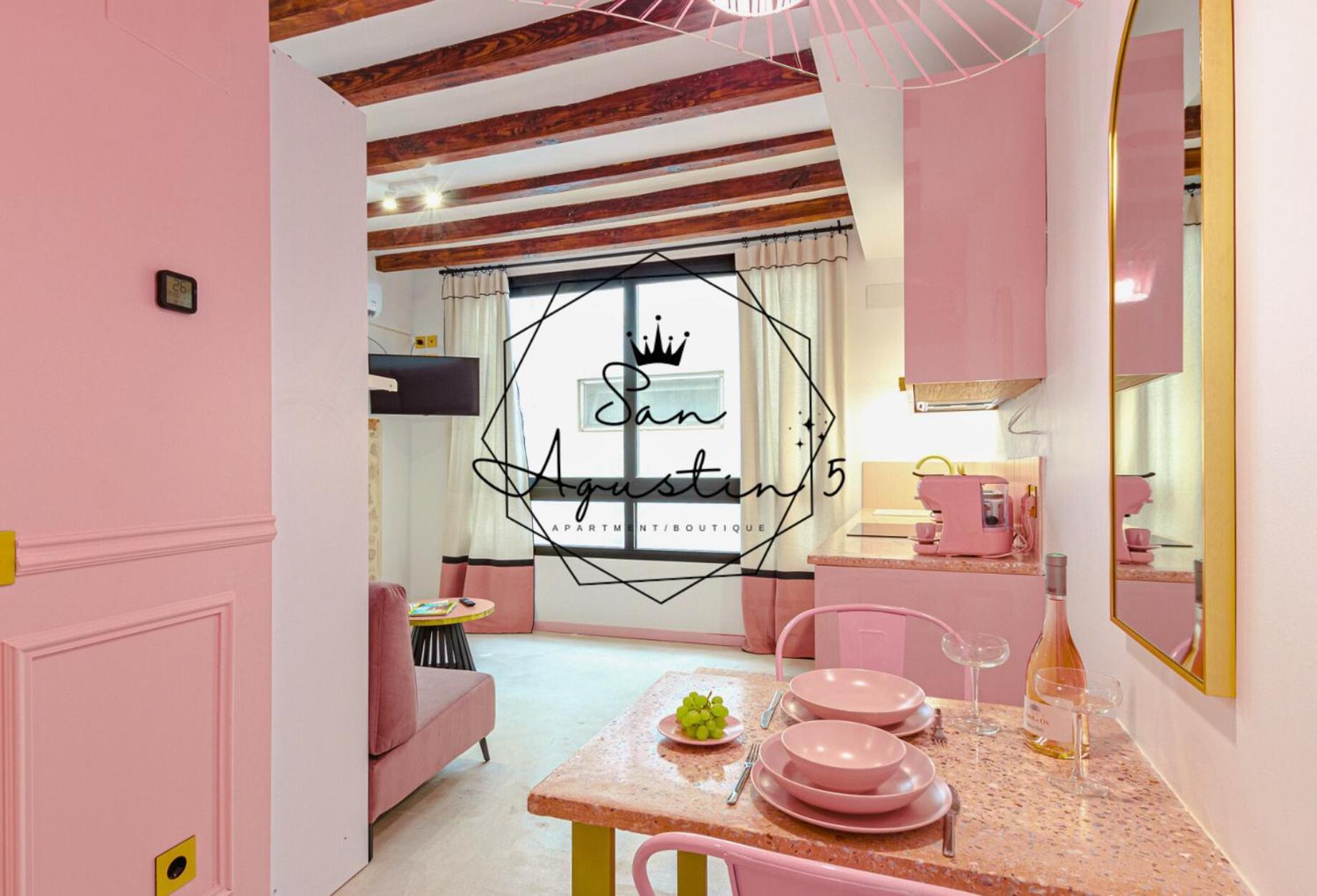 Glamorous Pink Studio In City Center Alicante Exterior foto